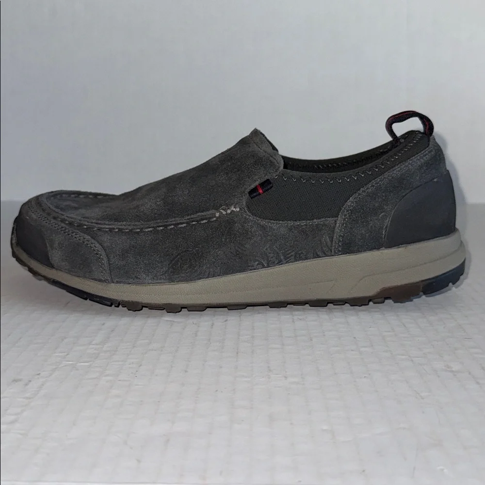 Olukai Gray Hama Kele Slip On Loafers